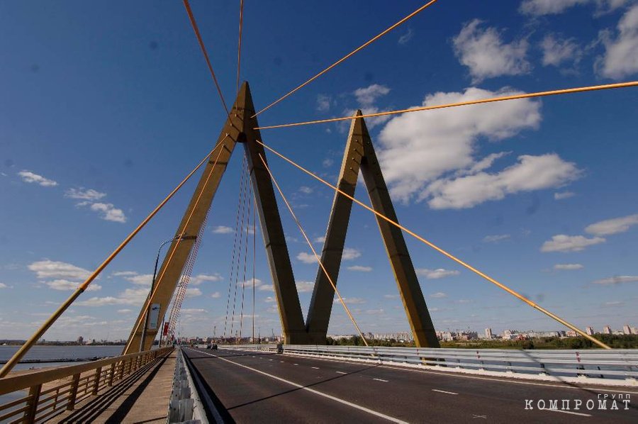Вантовый мост "Миллениум" в Казани